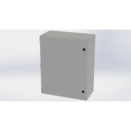 Saginaw Control & Engineering 1/4 Turn Latch Electrical Enclosures, 20 in H, 8 in D, 16 in W, NEMA 3R, 4, 12, 13, Carbon Steel SCE-20168ELJ